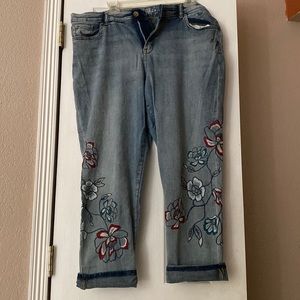 Flower jeans